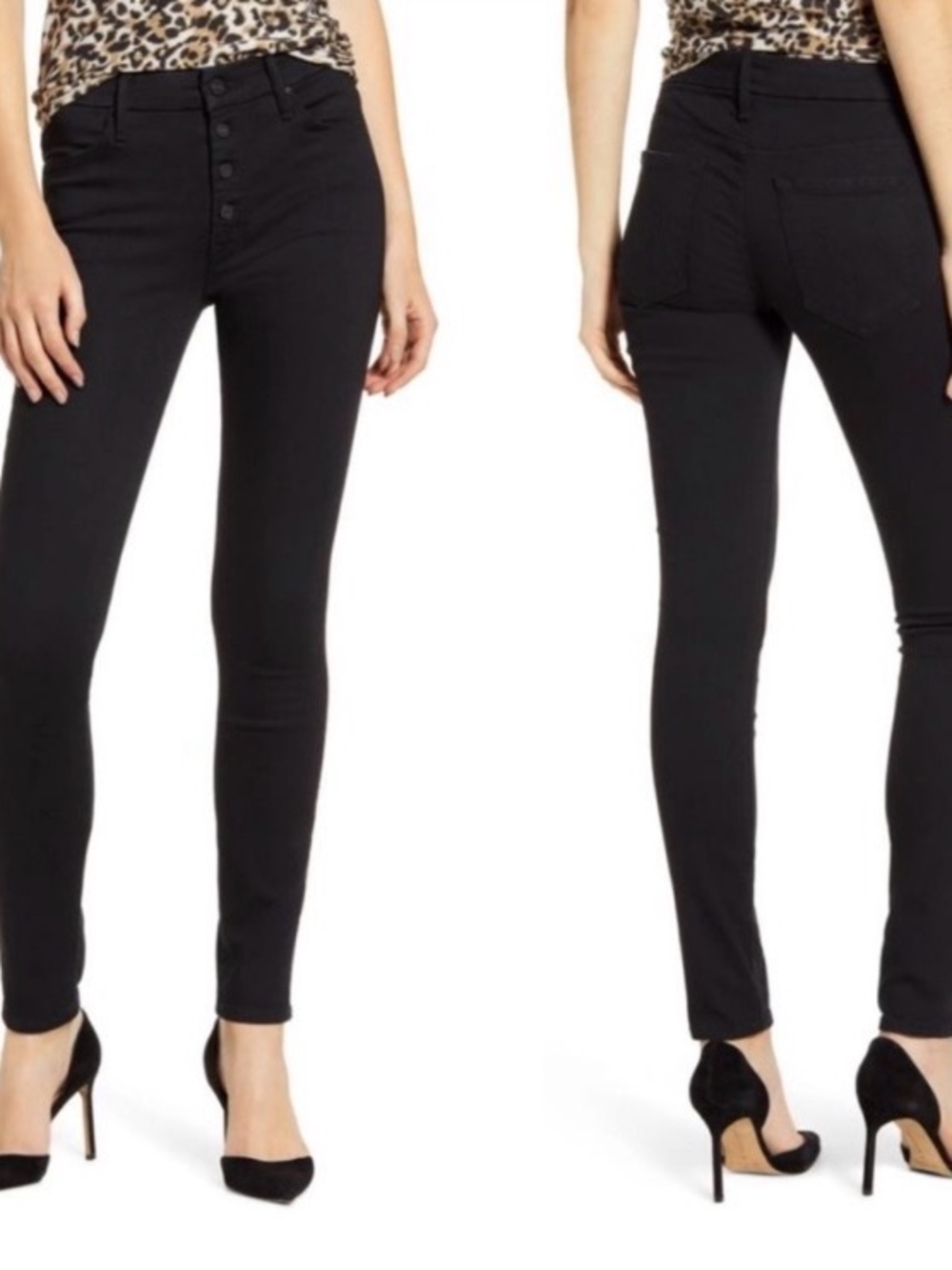 MOTHER Black Pixie Jeans in Not Guilty